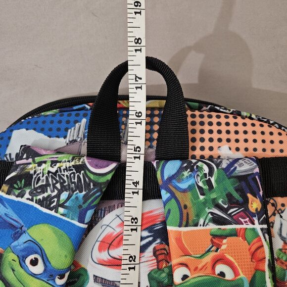 Teenage Mutant Ninja Turtles Backpack Nickelodeon New Michaelangelo Pizza Rules - Picture 9 of 12